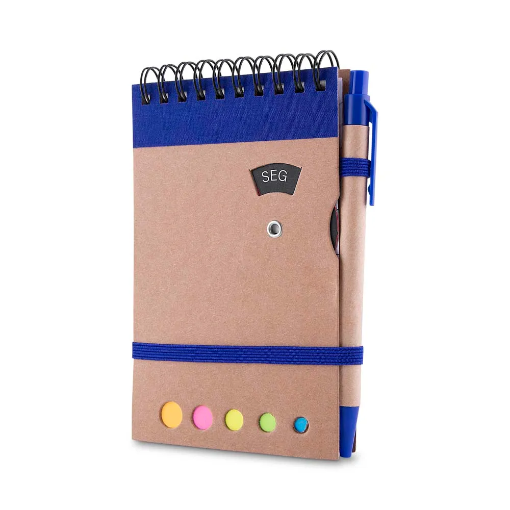 Mini caderno A6 com caneta