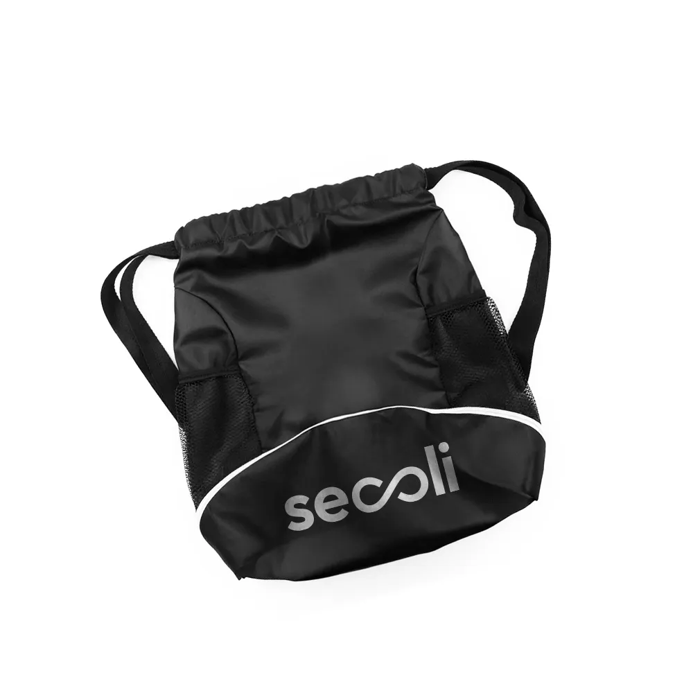 Mochila Esportiva Preta com Compartimento Inferior