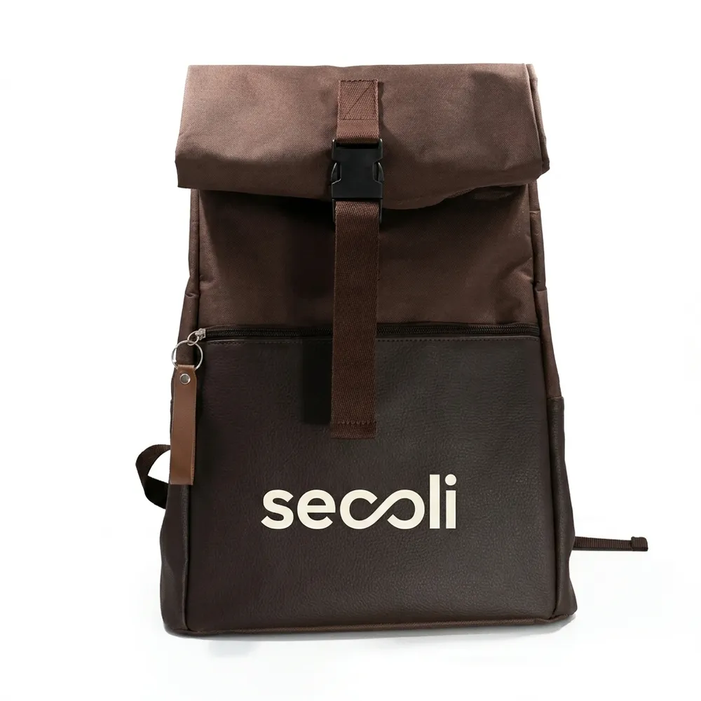Mochila Roll Top com Bolso Frontal-MOC-14717