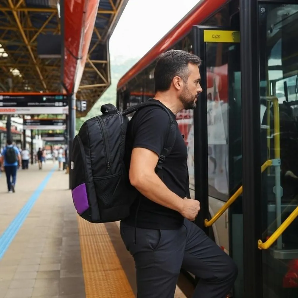 Mochila com Designe Moderno e jovem 