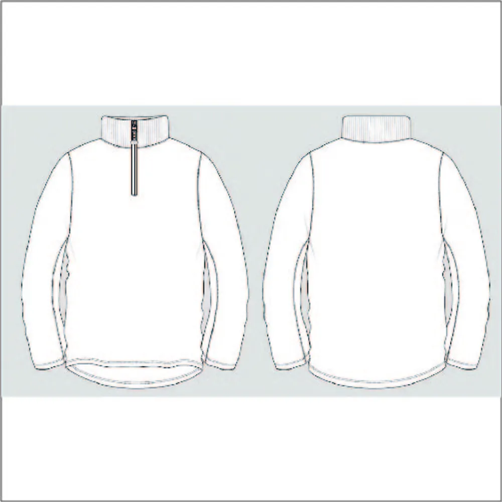 Moletom com Zíper Gola Alta-MoletomcomZiperGolaAlta