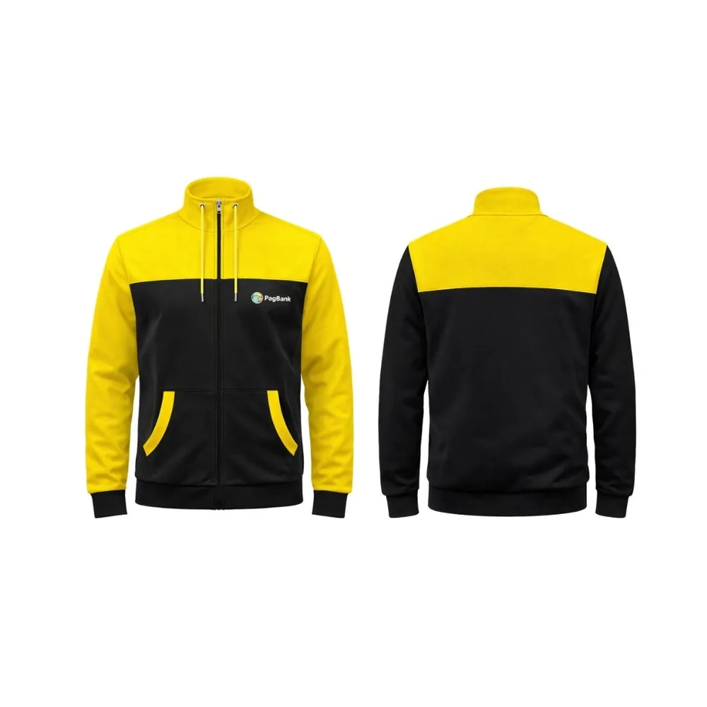 Moletom com touca, bolsos e zíper-I 0050