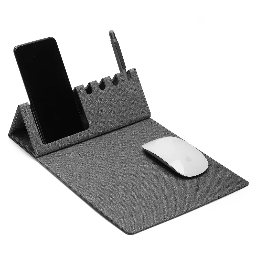 Mouse Pad com Suporte Celular e Canetas