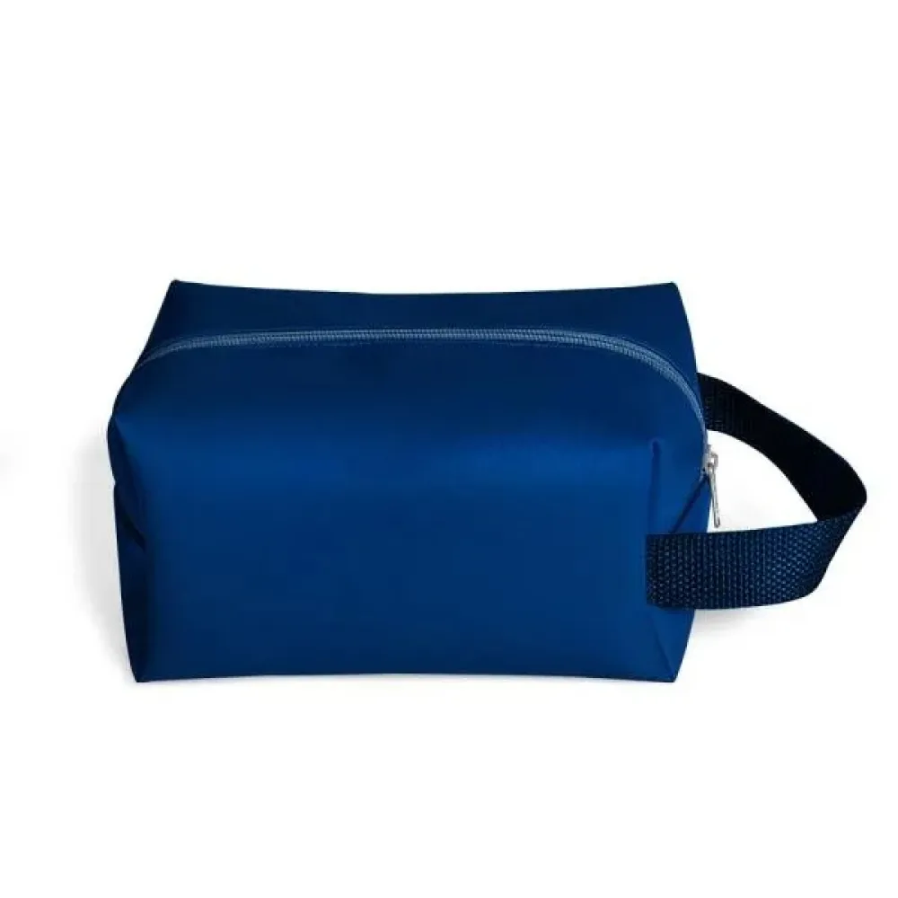 NECESSAIRE C/ ALÇA EM MATERIAL SINTÉTICO - AZUL