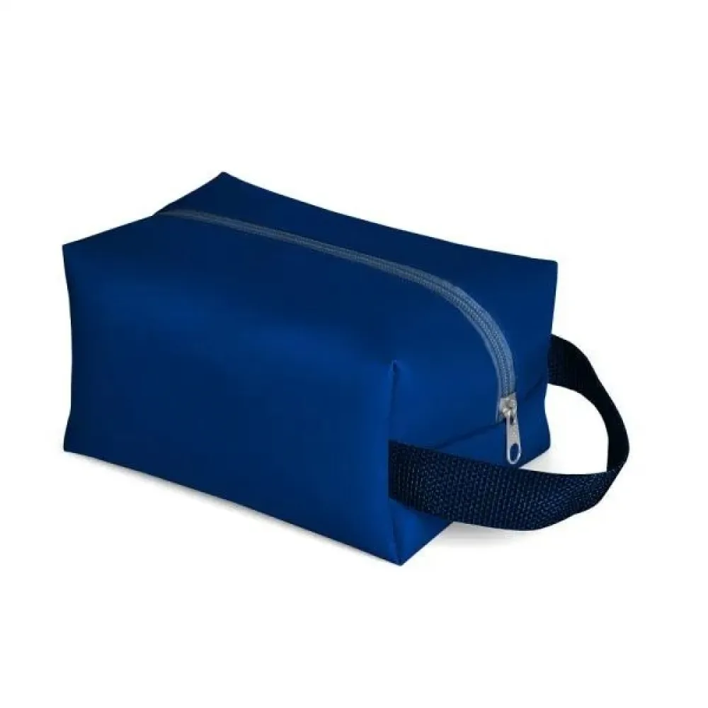 NECESSAIRE C/ ALÇA EM MATERIAL SINTÉTICO - AZUL-MA-09753