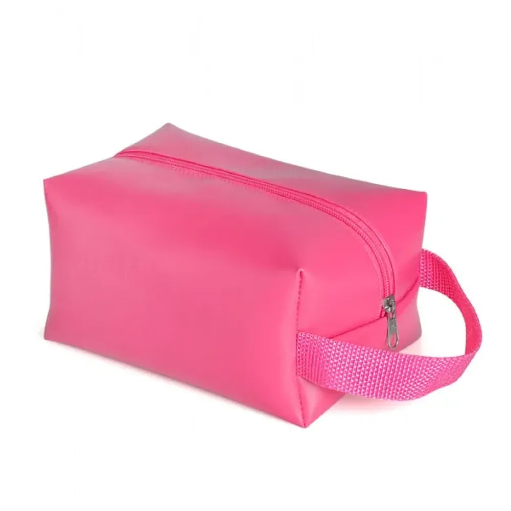 NECESSAIRE C/ ALÇA EM MATERIAL SINTÉTICO - ROSA-003MRPMA-09759