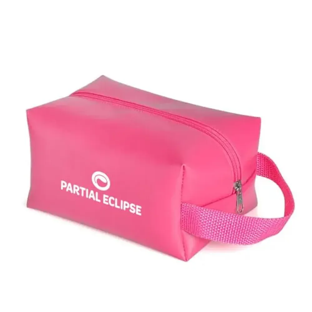 NECESSAIRE C/ ALÇA EM MATERIAL SINTÉTICO - ROSA