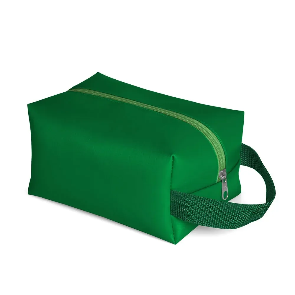 NECESSAIRE C/ ALÇA EM MATERIAL SINTÉTICO - VERDE-MA-09755