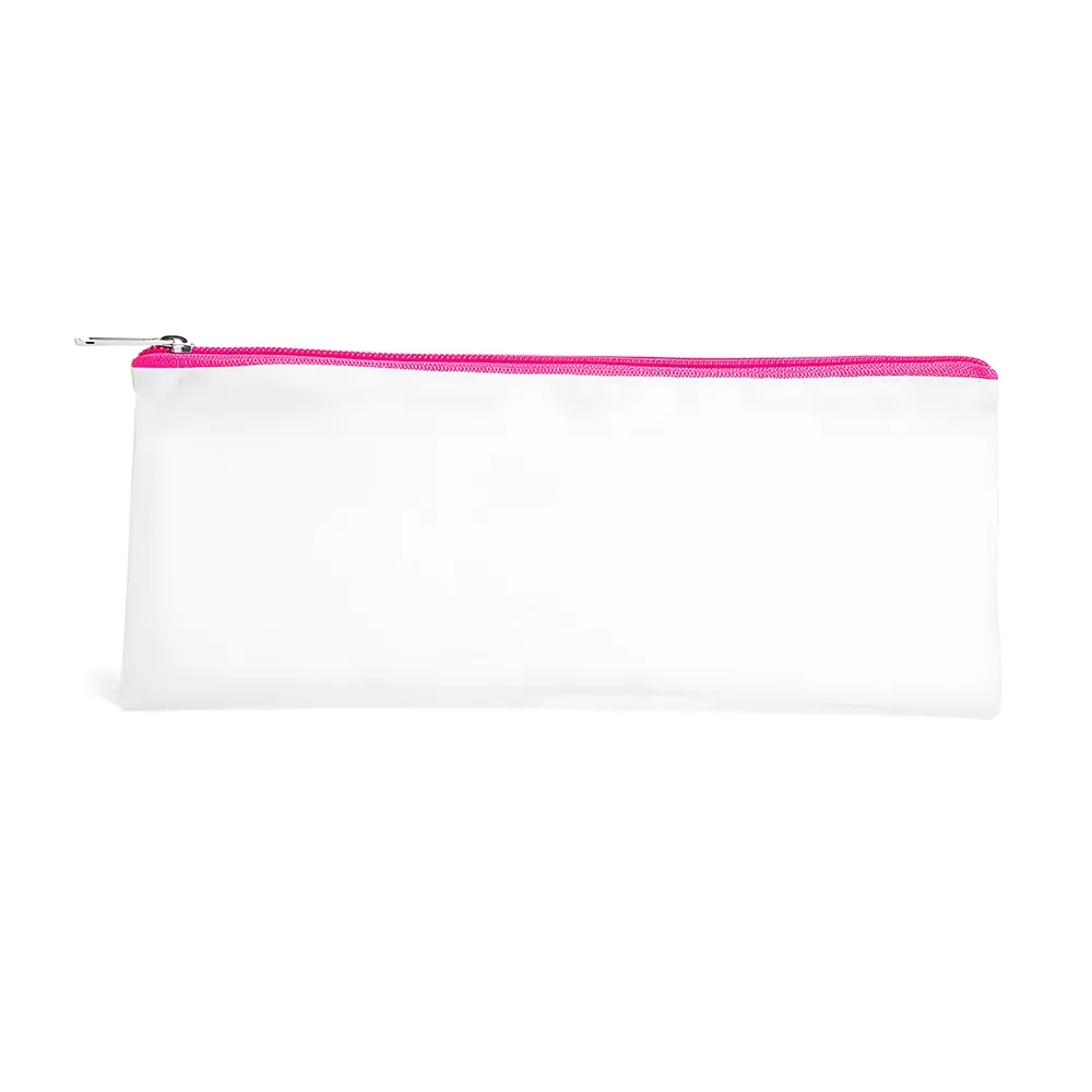 NECESSAIRE EM NYLON 210 RESINADO - ROSA - 24X10,5CM-MA-09549