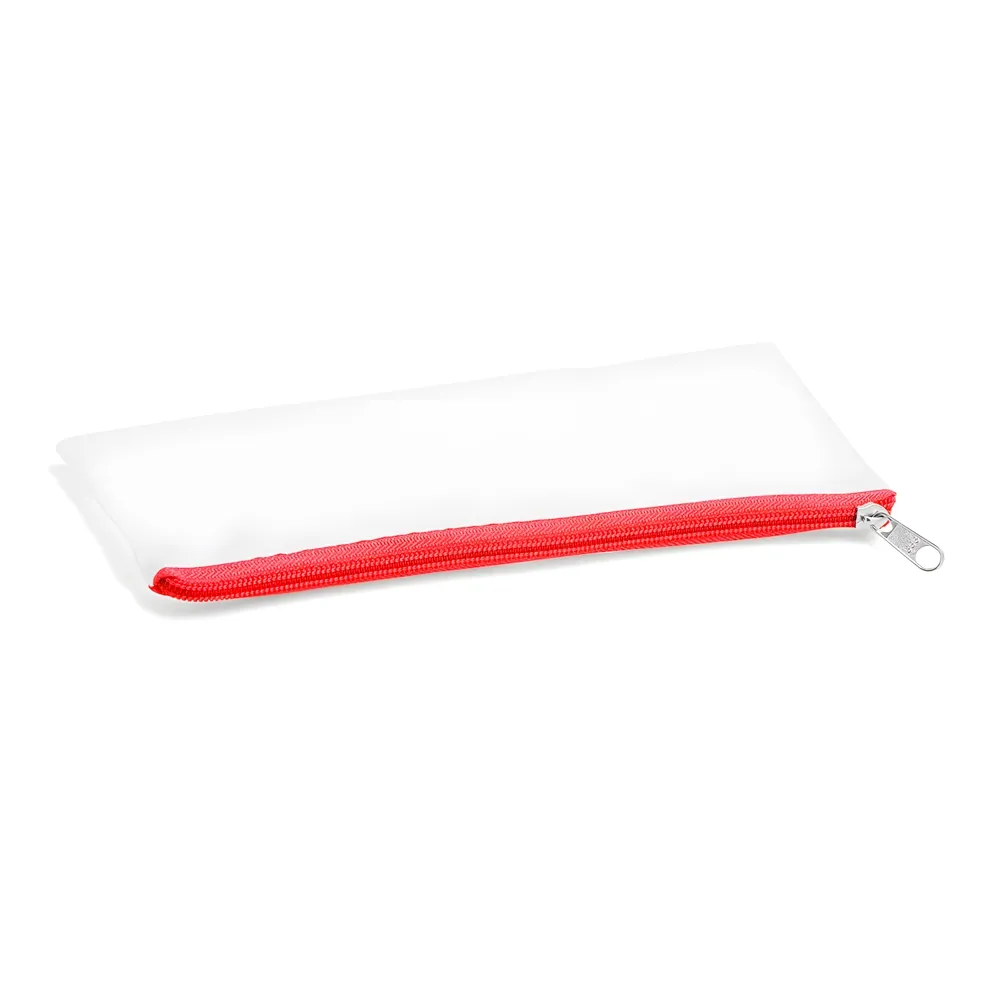 NECESSAIRE EM NYLON 210 RESINADO - VERMELHA - 24X10,5CM VERMELHO