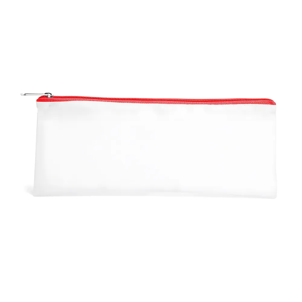 NECESSAIRE EM NYLON 210 RESINADO - VERMELHA - 24X10,5CM VERMELHO