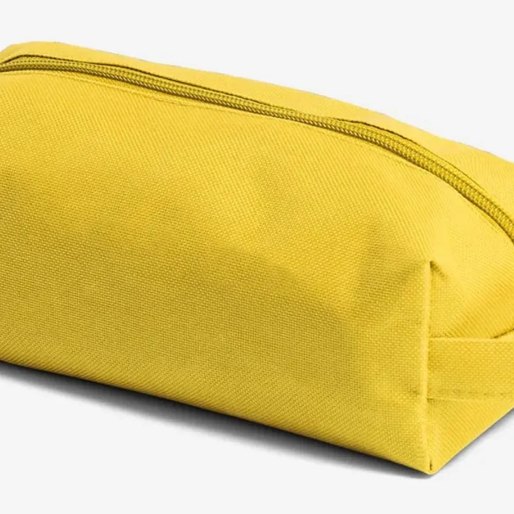 NECESSAIRE EM NYLON 600 COM ALÇA - AMARELA-MA-09766-AMA