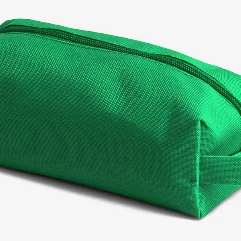 NECESSAIRE EM NYLON 600 COM ALÇA - VERDE-MA-09765-VD