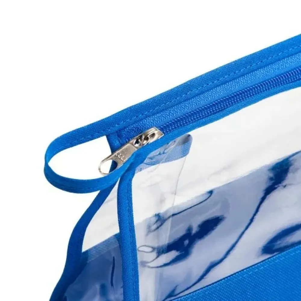 NECESSAIRE EM NYLON 600 E PVC AZUL