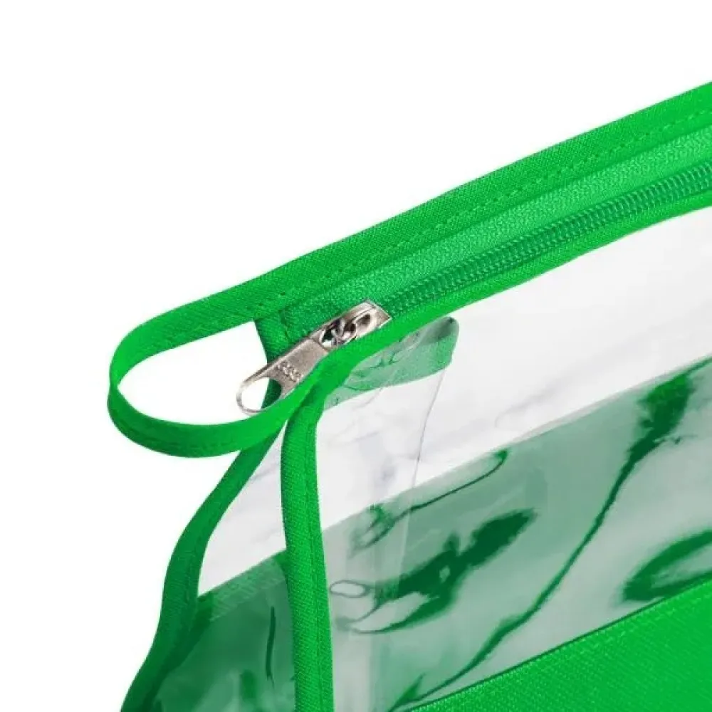 NECESSAIRE EM NYLON 600 PVC VERDE