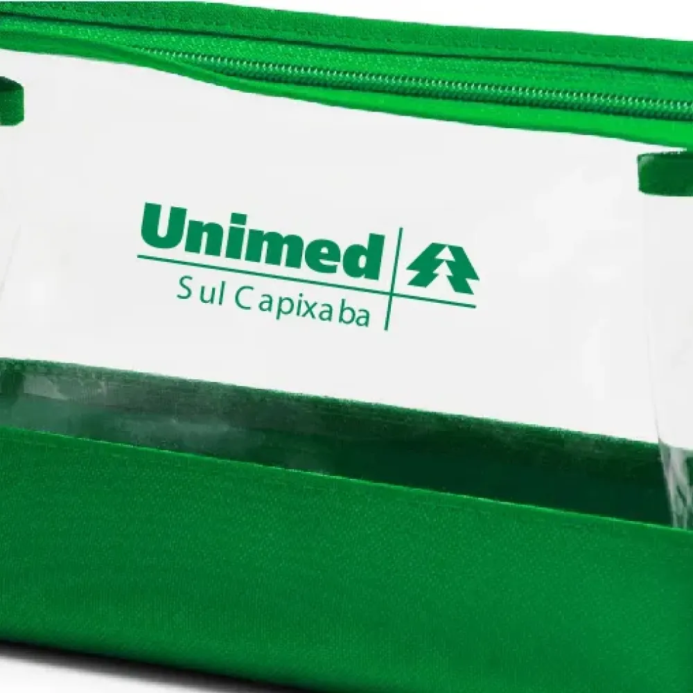 NECESSAIRE EM NYLON 600 PVC VERDE