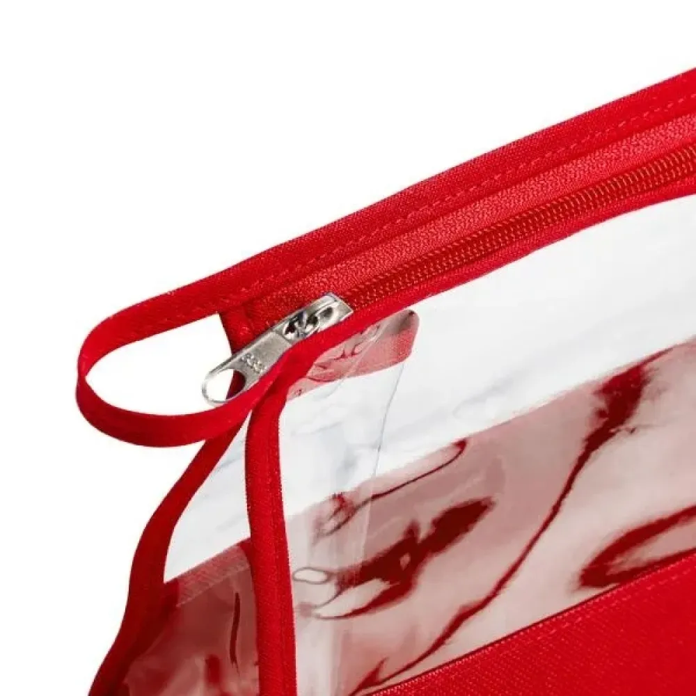 NECESSAIRE EM NYLON 600 / PVC VERMELHA