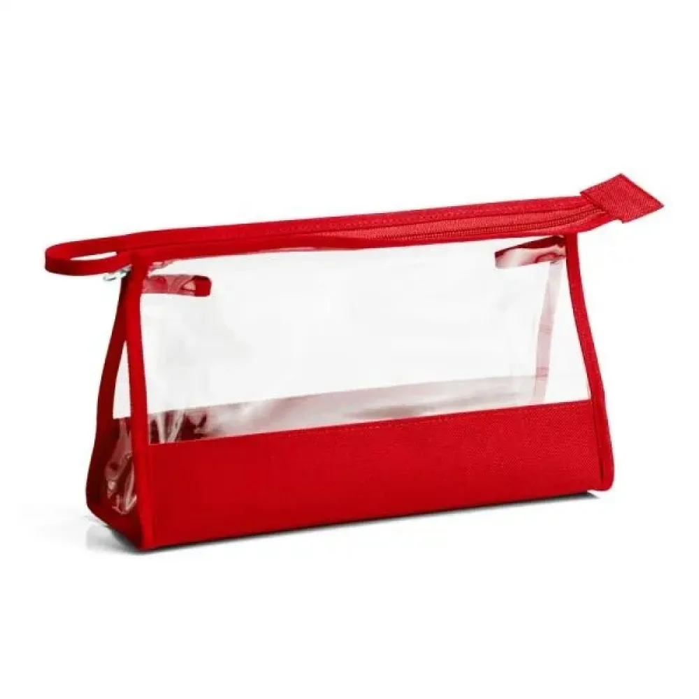 NECESSAIRE EM NYLON 600 / PVC VERMELHA VERMELHO-MA-09774-VM