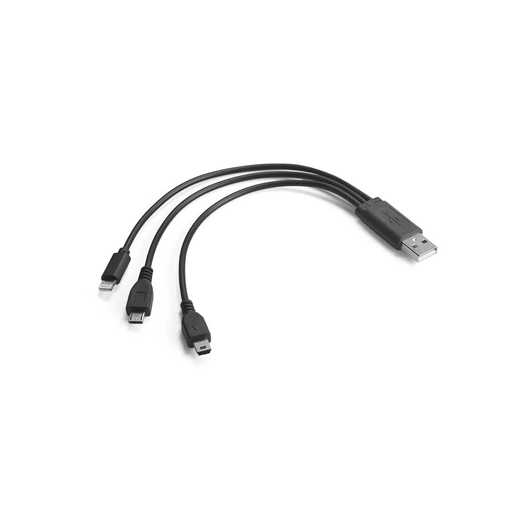 NOYCE. Cabo USB 3 em 1 PRETO-97329-PRE