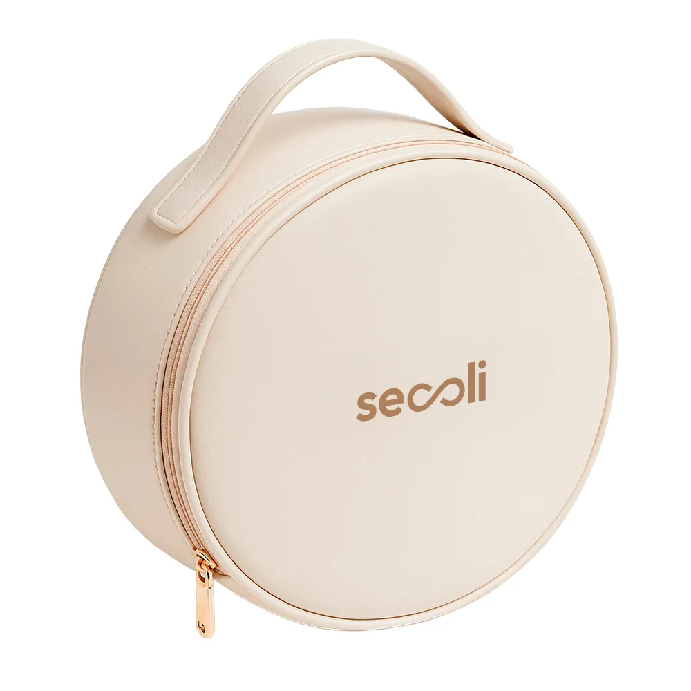 Necessaire Redonda com Alça de Mão e Abertura Total com Zíper-NES-9203
