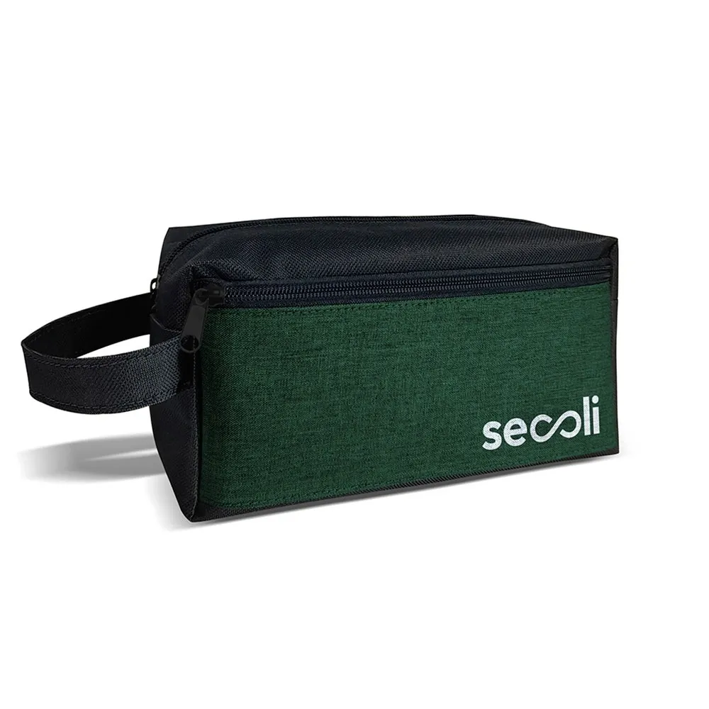 Necessaire Retangular com Zíper e Alça Lateral