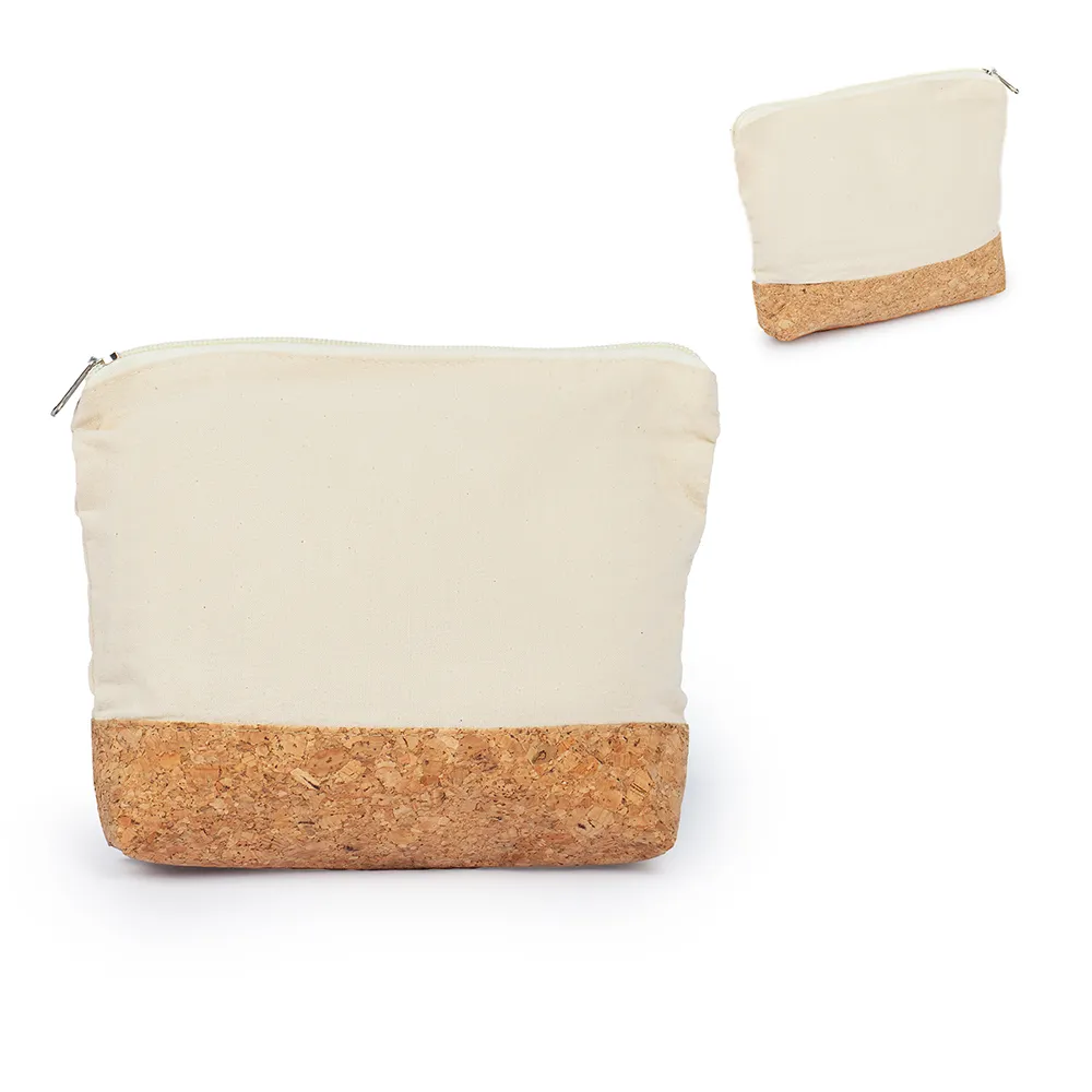 Nécessaire em Algodão 140g/m2 e Cortiça-NE081P