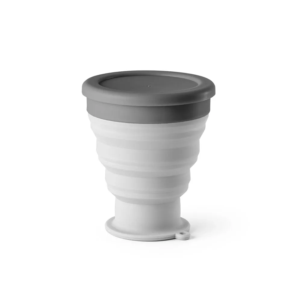 ORTON L. Copo de viagem em silicone com tampa em PP (400 mL)
