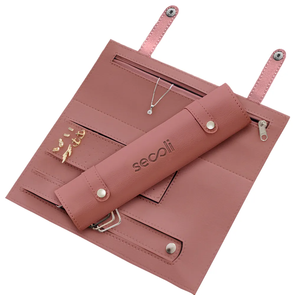 Organizador de Jóias Roll-Up – Modelo Viagem