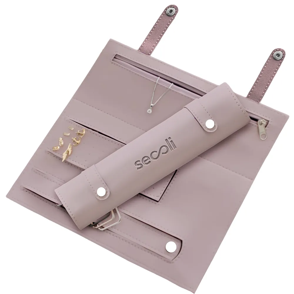 Organizador de Jóias Roll-Up – Modelo Viagem