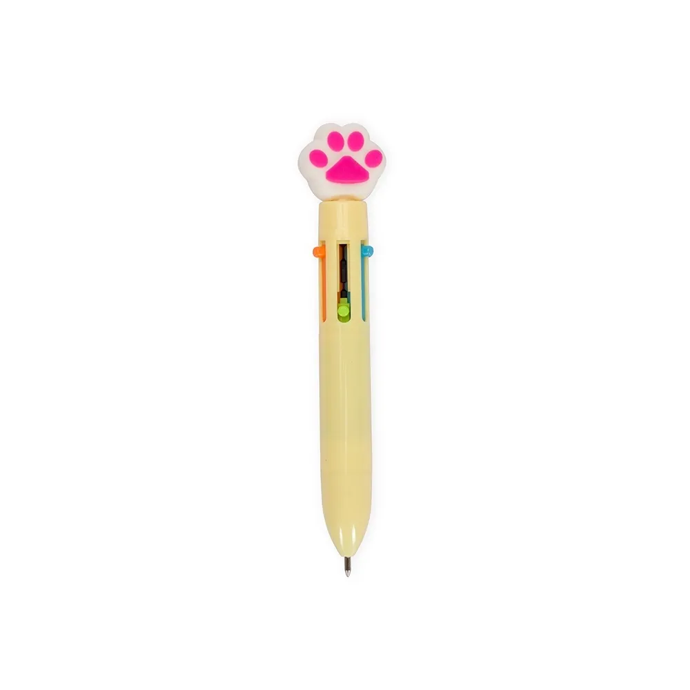 Caneta Plástica Patinha Multicolor-P@08355-COL
