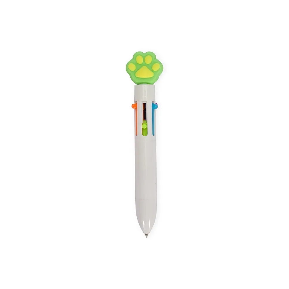 Caneta Plástica Patinha Multicolor