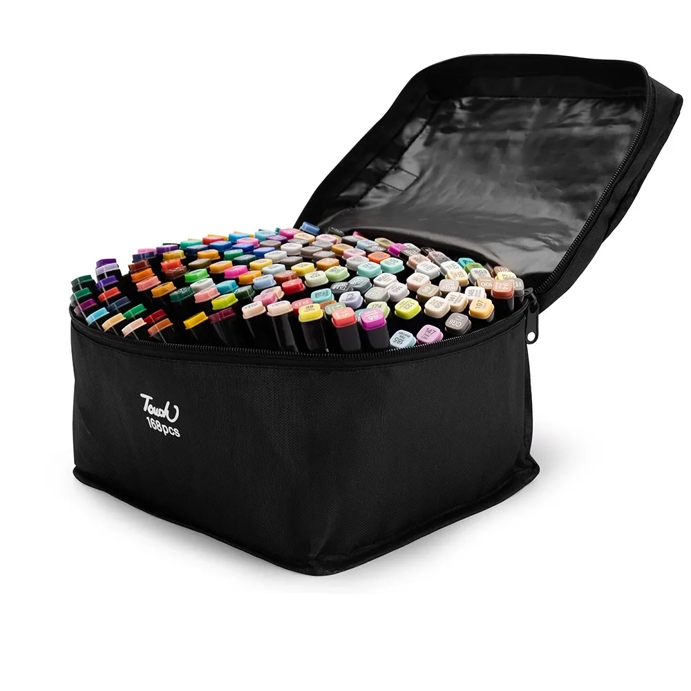 Kit Canetas Marcadoras 168 Cores-P@8329-168-COL