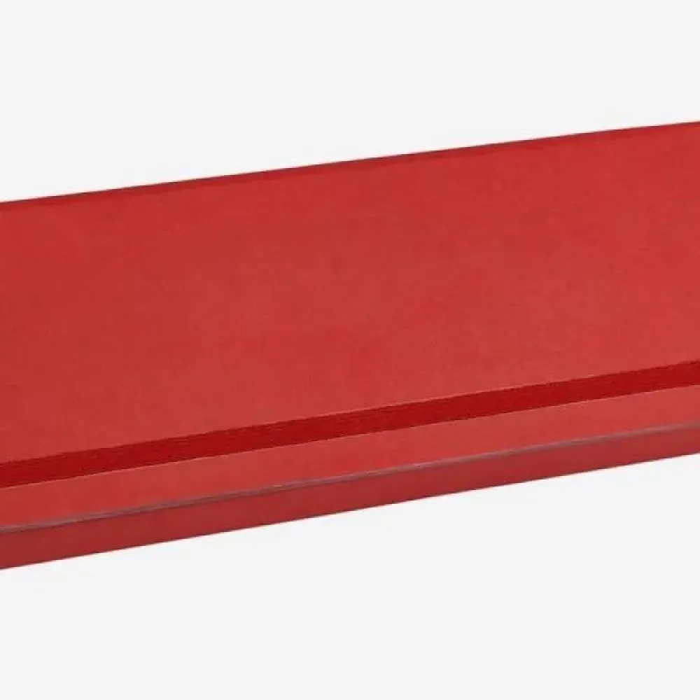 CONJ. DE GARFO E FACA INOX / MADEIRA / BAMBU COM ESTOJO VERMELHO - 3 PÇS