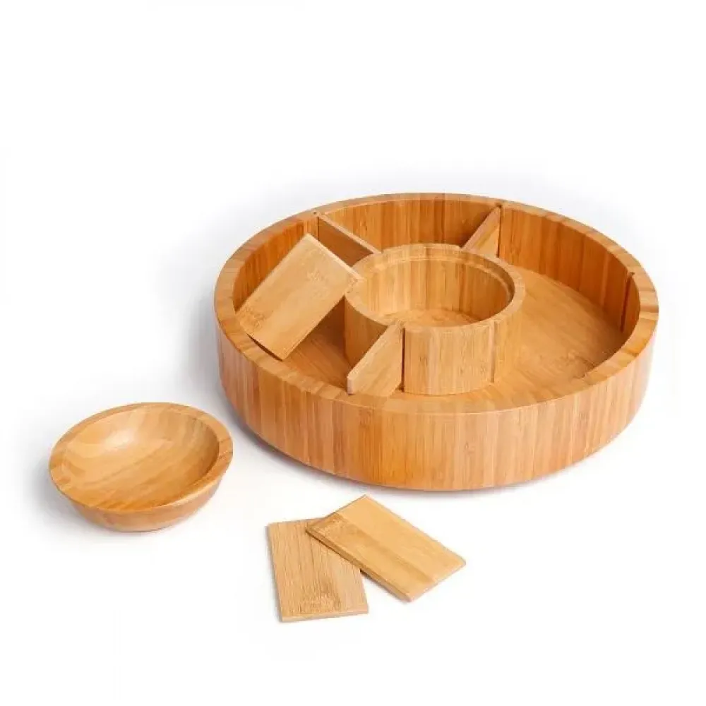 PETISQUEIRA GIRATÓRIA EM BAMBU - 7 DIV.