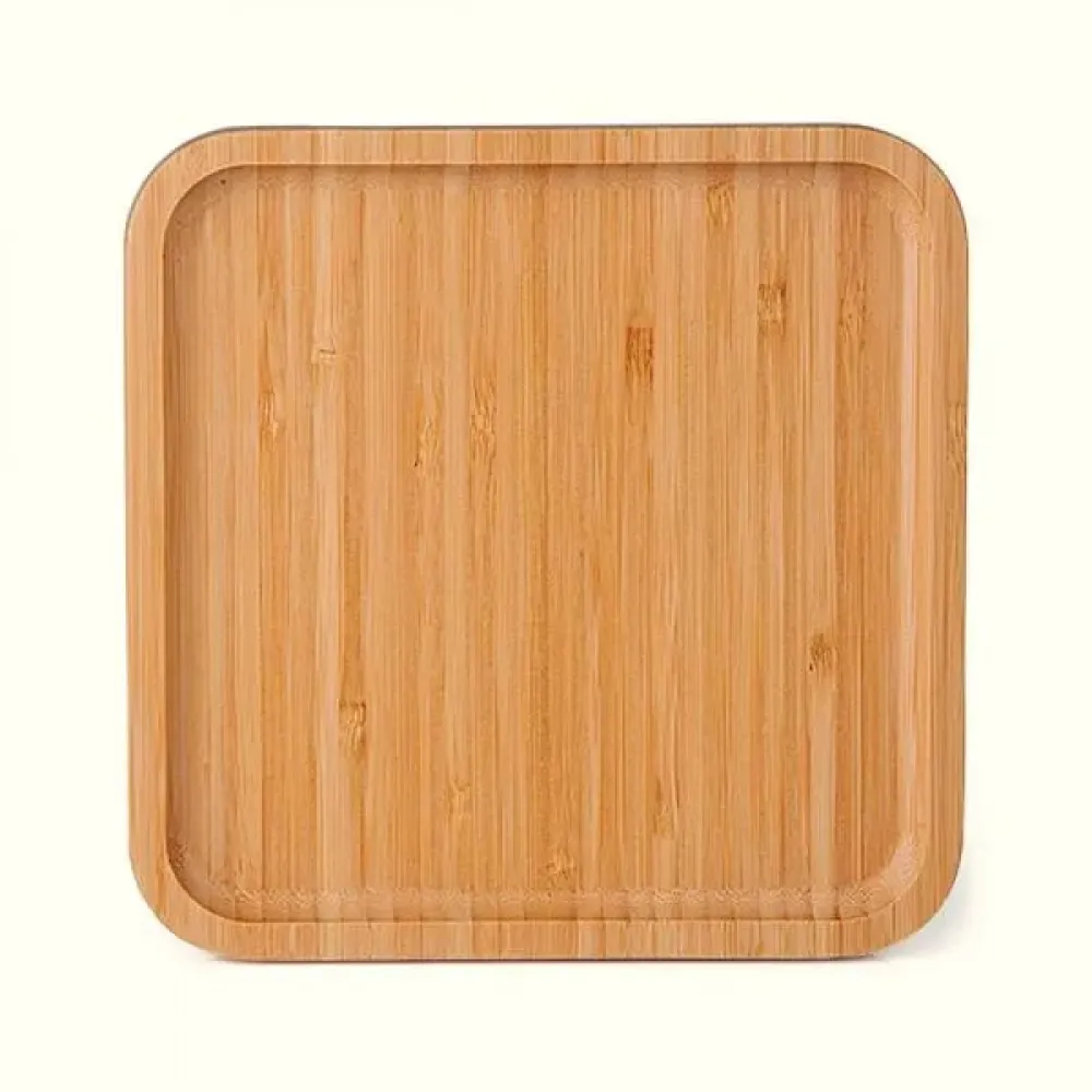 PETISQUEIRA EM BAMBU QUADRADA - 20X20X1,9CM