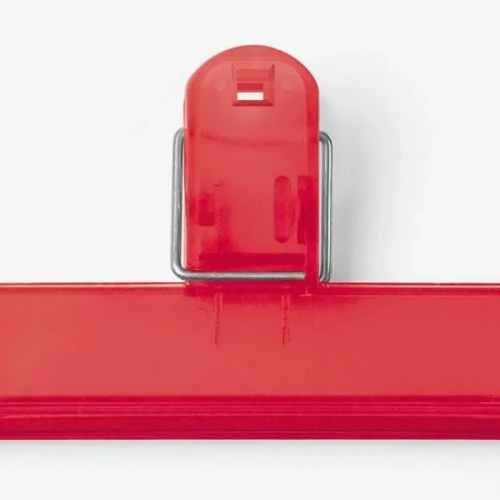 PRENDEDOR DE EMBALAGEM EM POLIESTIRENO - VERMELHO-PE-00104-SM