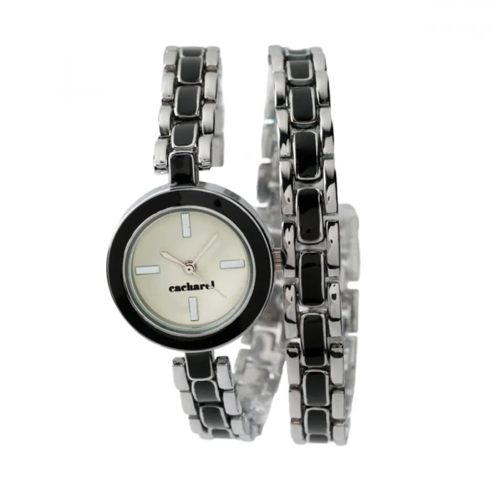 POMPADOUR. Relógio PRETO