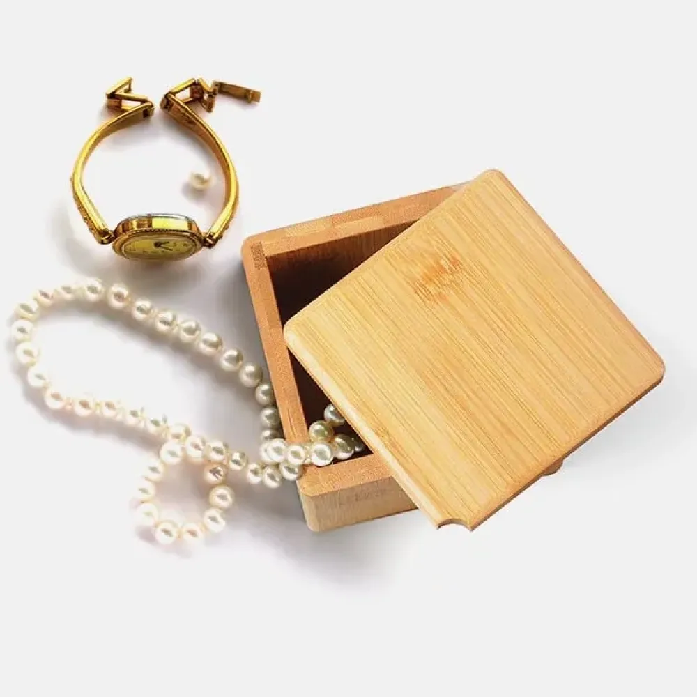 PORTA OBJETOS EM BAMBU COM TAMPA GIRATÓRIA BAMBU-PO-13003-BAMBU