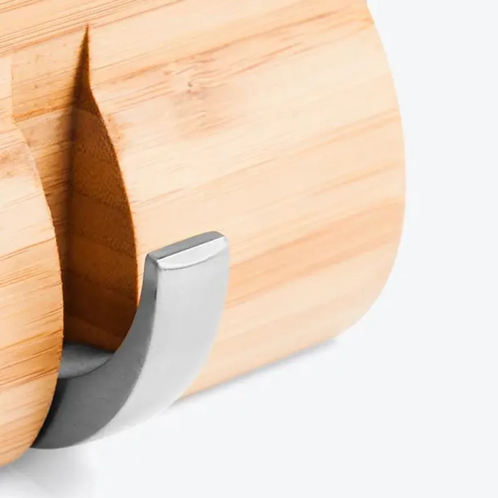 PORTA-RETRATOS COM CABIDEIROS TRIPLO EM BAMBU GENEBRA