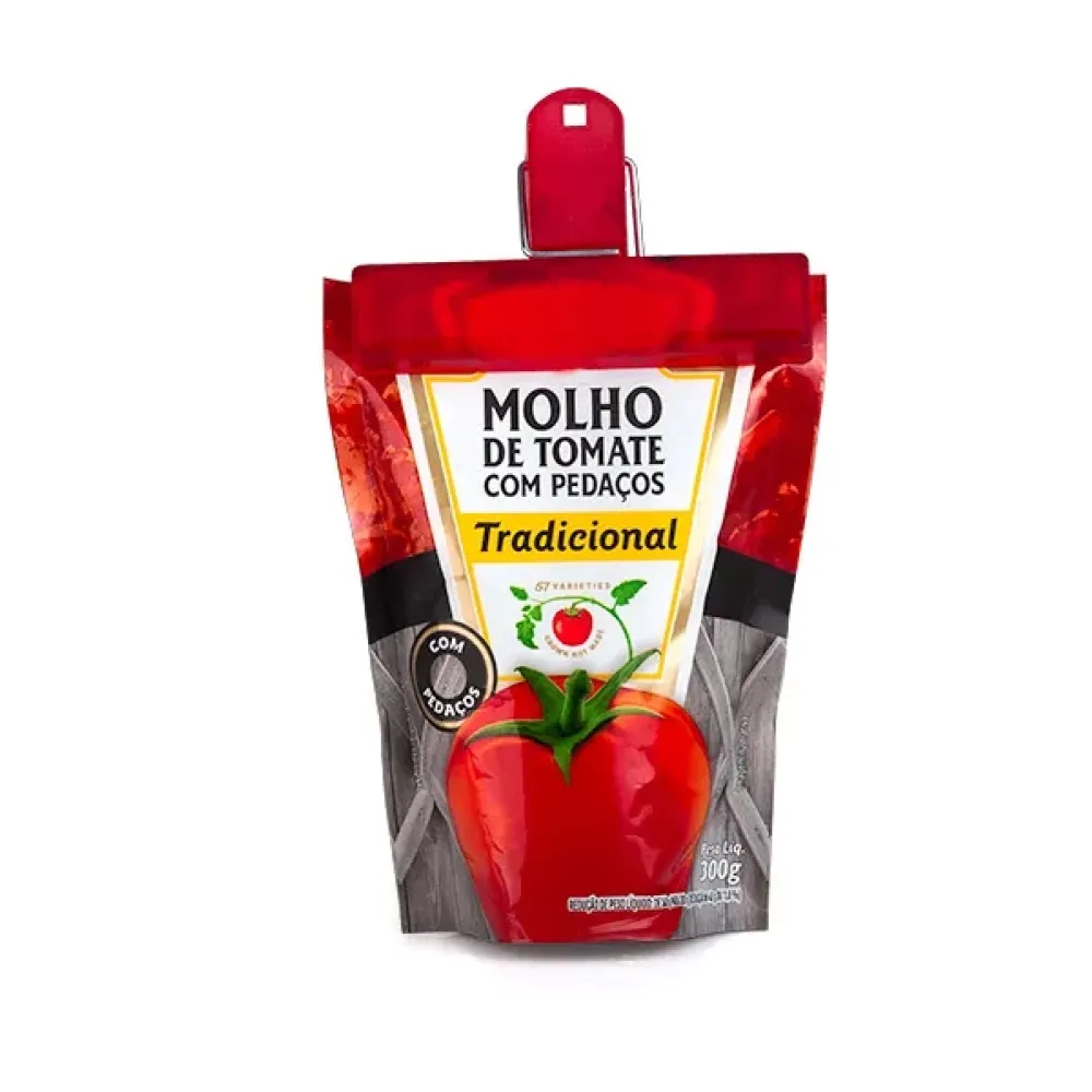 PRENDEDORES DE EMBALAGEM EM POLIESTIRENO - VERMELHO - 4 PÇS - NÃO ACOMPANHA MOLHO