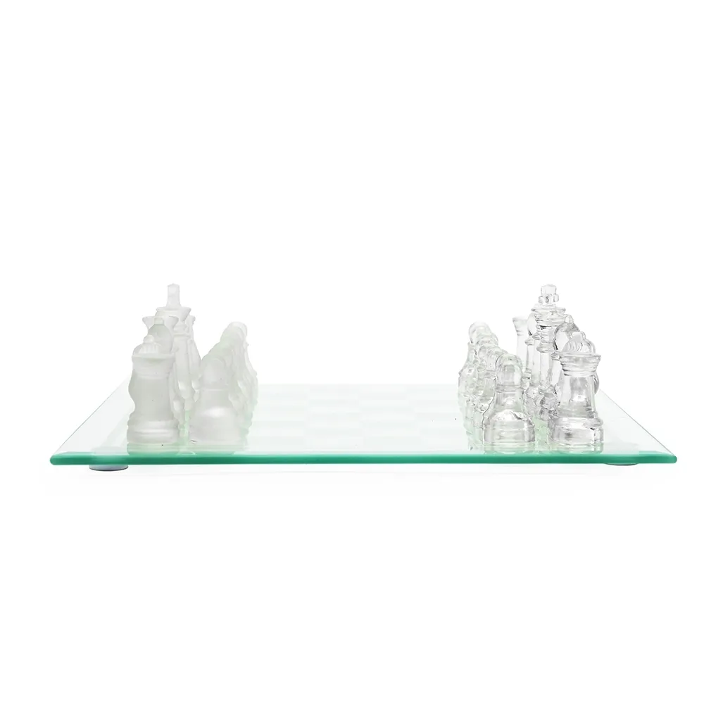 Jogo de Xadrez de Vidro-P$01425