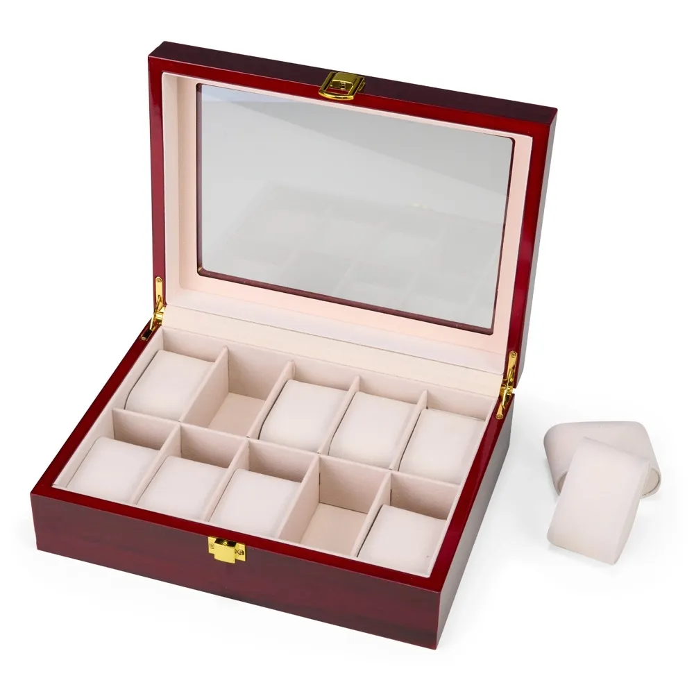 Porta-Relógios com 10 Divisórias