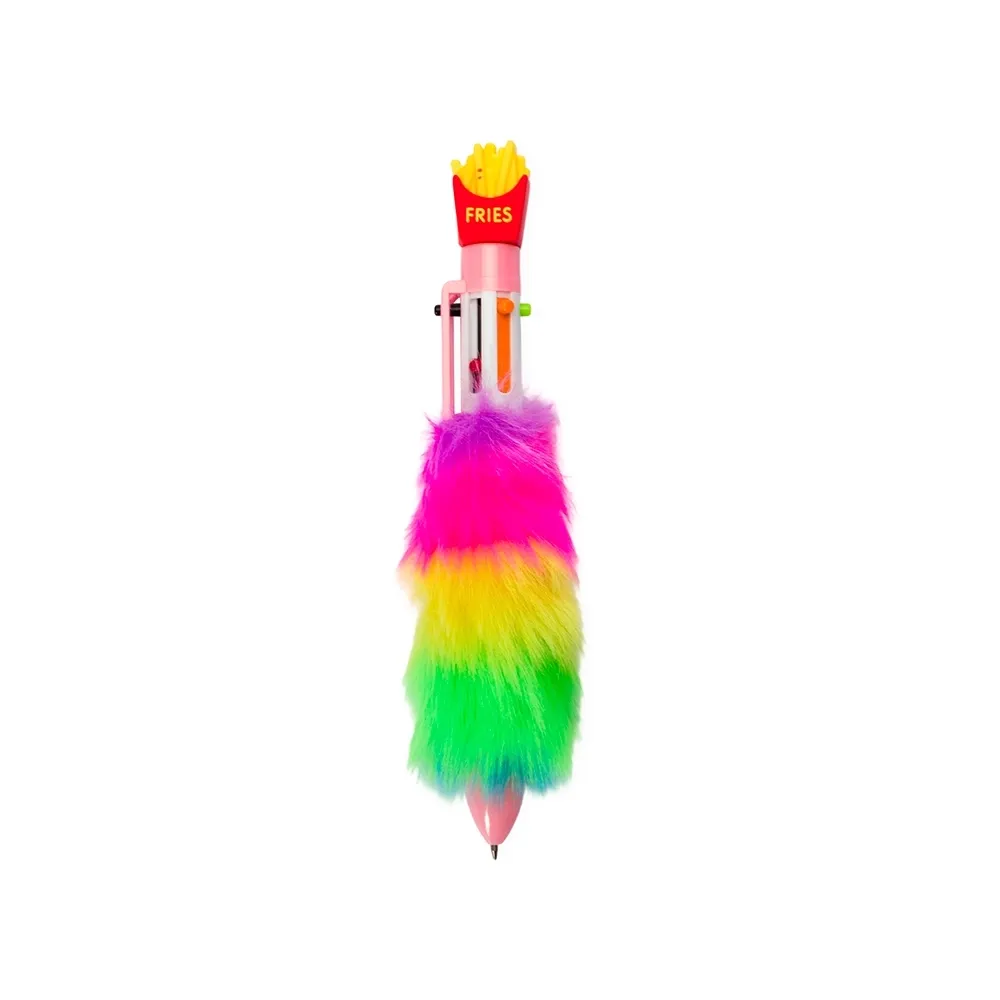 Caneta Plástica Pelúcia Multicolor-P@08353-COL