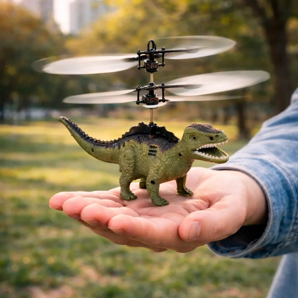 Helicóptero Dinossauro de Brinquedo
