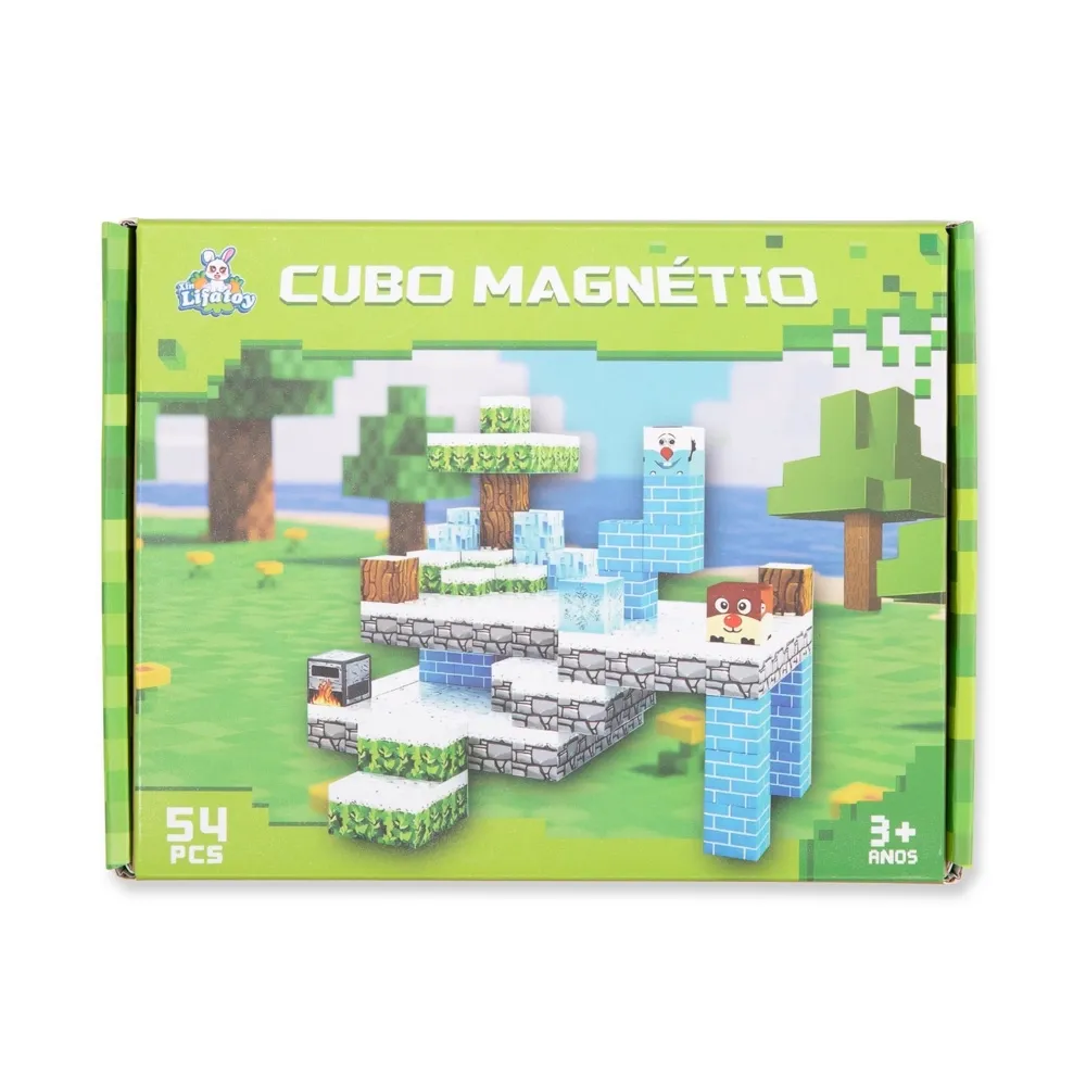 Kit Blocos Magnéticos 54 Peças