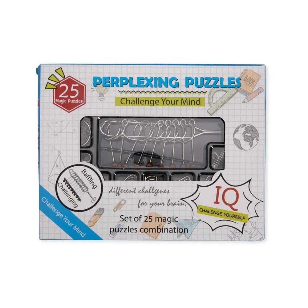 Kit Quebra-Cabeças Metal 25 Jogos-P$BRINQ59-MIS