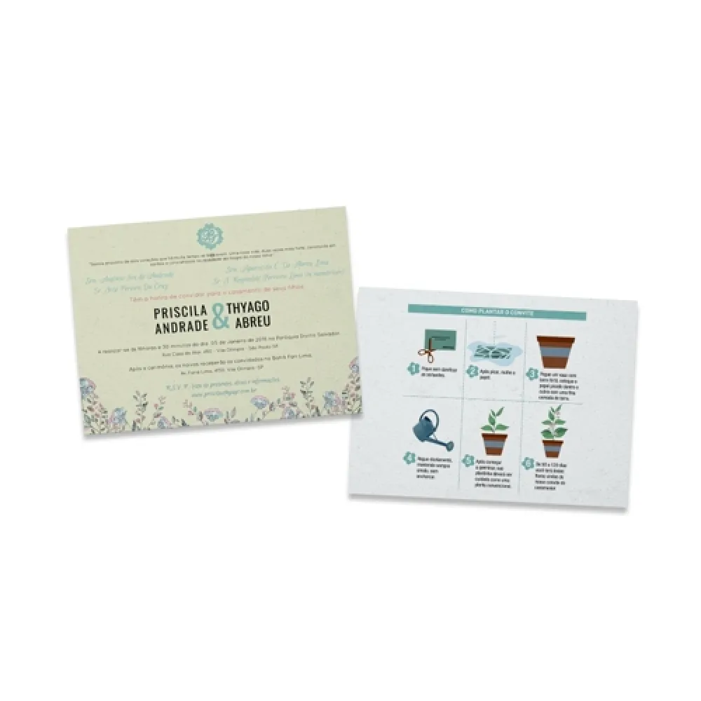 Papel com Semente 10 x 21 cm-BC0084SE