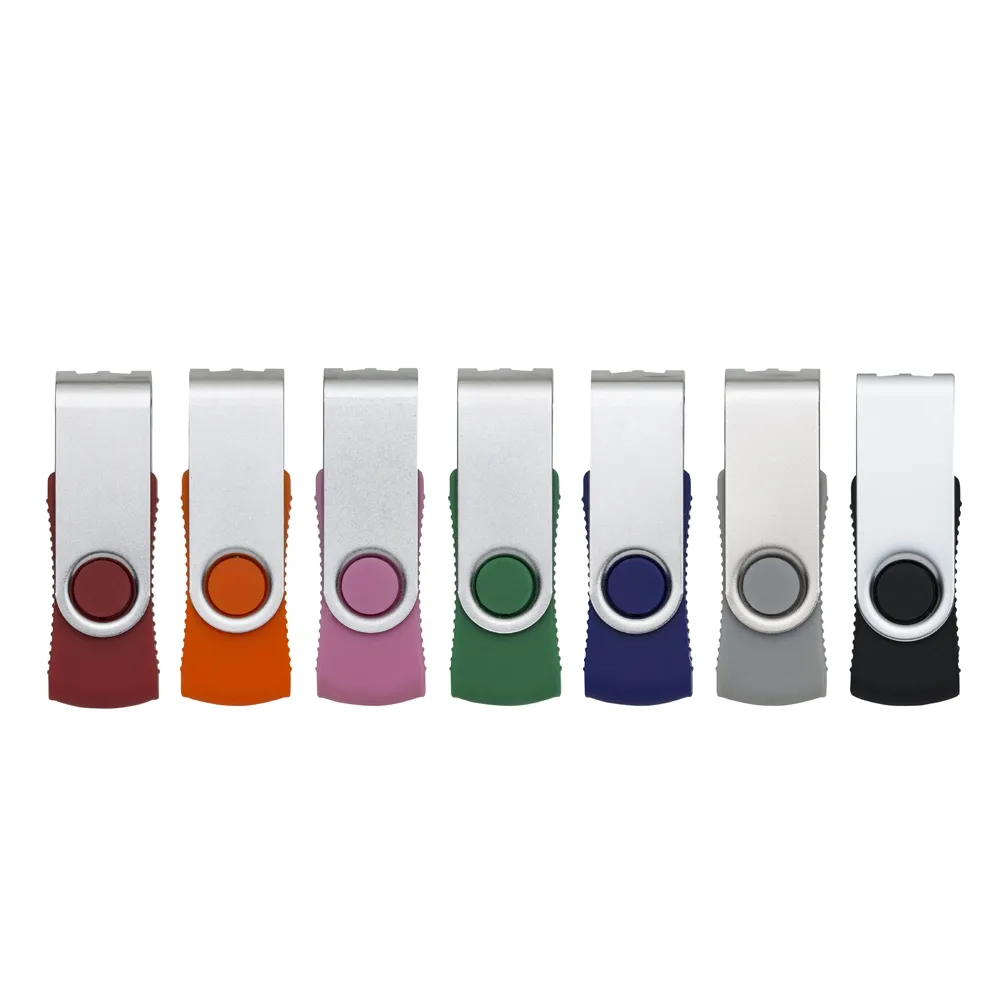 #Pen Drive RM Giratório Metal 4GB/8GB