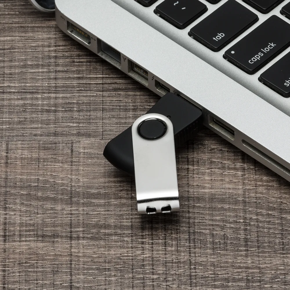 #Pen Drive RM Giratório Metal 4GB/8GB