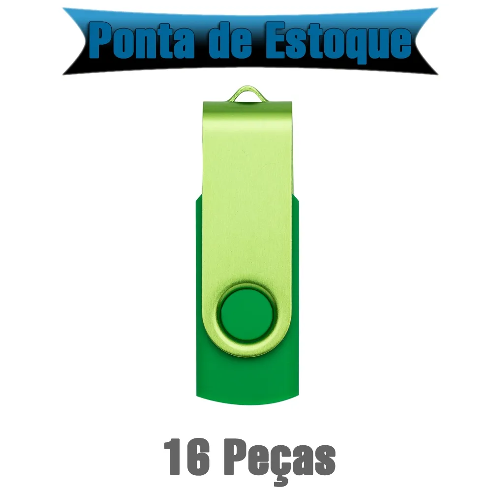 #Pen Drive SM Giratório Metal 4GB
